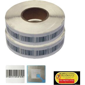 2000 pcs Retail Store Checkpoint Compatible EAS RF 8.2 MHz Soft Label Loss Prevention Sticker Tag