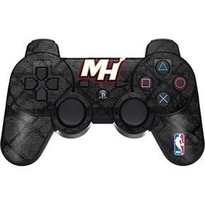 Skinit Skinit Gaming Gaming Skin for PS3 Dual Shock Wireless Controller - NBA Miami Heat Dark Dark Design