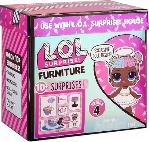 L.O.L. Surprise! LOL Surprise Furniture Sweet Boardwalk with Sugar Doll and 10+ Surprises, Doll Candy Cart Furniture Set, Accessories in Saudi Arabia