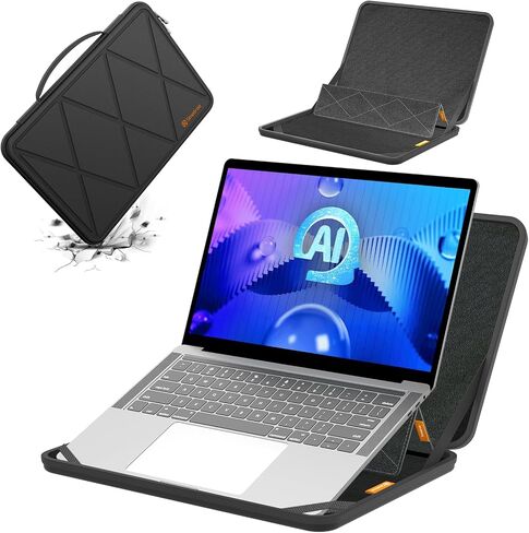 Smatree MS98 Hard Eva Protection Sleeve مع حامل متوافق مع قمة MSI 16 بوصة E16 Flipevo/Flip ، Summit E16 AI Evo/Studio ، Prestige 16 Studio/Evo/Prestige 16 ، Creator M16/Creatorpro M16 HX C14V in Kuwait