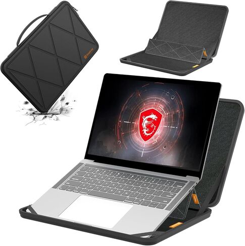 Smatree MS98 Hard Eva Protection Sleeve مع حامل متوافق مع قمة MSI 16 بوصة E16 Flipevo/Flip ، Summit E16 AI Evo/Studio ، Prestige 16 Studio/Evo/Prestige 16 ، Creator M16/Creatorpro M16 HX C14V in Kuwait