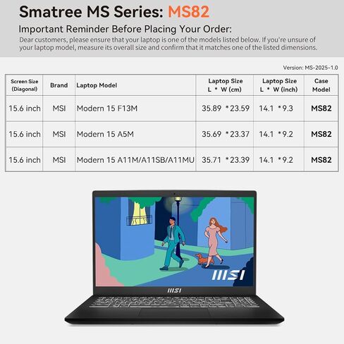 Smatree MS98 Hard Eva Protection Sleeve مع حامل متوافق مع قمة MSI 16 بوصة E16 Flipevo/Flip ، Summit E16 AI Evo/Studio ، Prestige 16 Studio/Evo/Prestige 16 ، Creator M16/Creatorpro M16 HX C14V in Kuwait