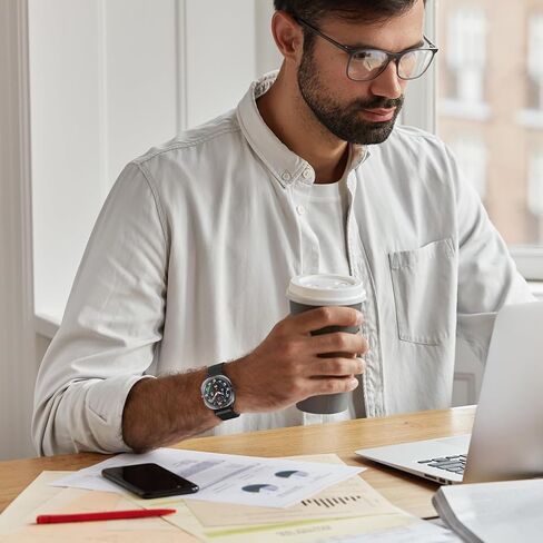 حلقة ميلانز لسيمسونج جالاكسي ووتش نطاقات فائقة 47 مم ، وملفقة على طراز المظلة/مشبك الفولاذ المقاوم للصدأ المغناطيسي شريط الشبكة المعدنية ل Samsung Galaxy Watch 7 in Kuwait