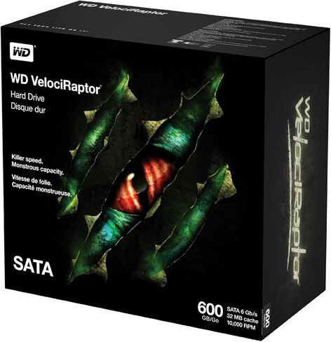 WD Velociraptor 300 GB محطة عمل محطات العمل: 3.5 بوصة ، 10000 دورة في الدقيقة ، SATA III ، 32 ميغابايت ذاكرة التخزين المؤقت - WD3000HLHX in Kuwait