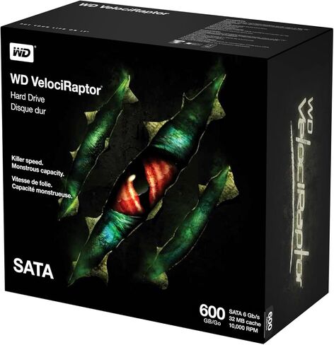 WD Velociraptor 300 GB محطة عمل محطات العمل: 3.5 بوصة ، 10000 دورة في الدقيقة ، SATA III ، 32 ميغابايت ذاكرة التخزين المؤقت - WD3000HLHX in Kuwait