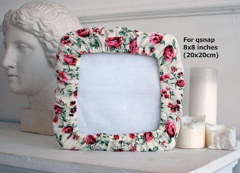 Grime Guard for Q-snap сross stitch storage embroidery floral pattern Qsnap Cover q-snap frames hand embroidery kit travel accessory for stitching Grime guard for q-snap 11x11 inches (28x28cm) in Saudi Arabia