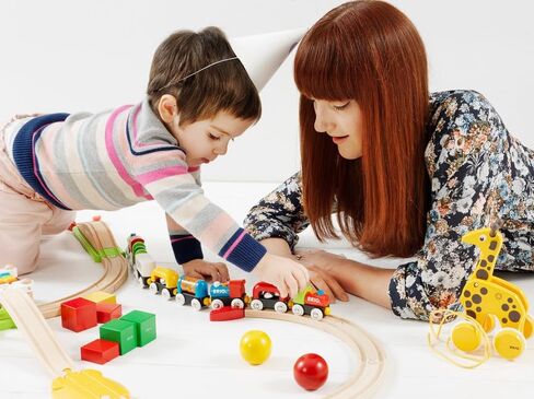 BRIO My First Railway – 33727 حزمة المبتدئين | مجموعة قطار لعبة خشبية للأطفال بعمر 18 شهرًا فما فوق in Saudi Arabia