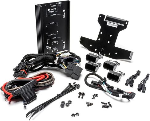 Rockford Fosgate HD14RGSG-STAGE2 Two Speakers & Amplifier Kit for 2014+ Harley-Davidson Road Glide & Street Glide, Black in Saudi Arabia