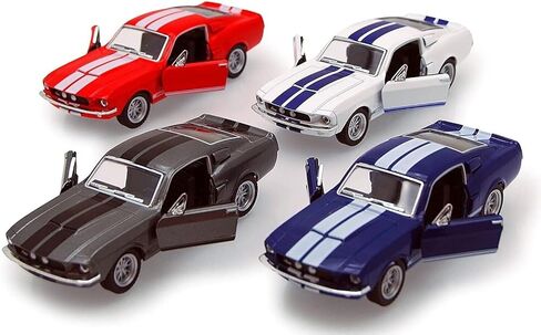 KiNSMART 1967 Ford Shelby Mustang GT500 Black 1:38 Scale 5 Inch Die Cast Model Toy Race Car w/Pullback Action in Saudi Arabia