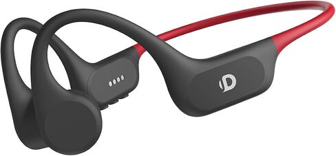 Open Ear Sport Headphones, Soft Silicone Wireless Bone Conduction Earphones, Powerful Bass, 10H Lasting, Multipoint Capable, Quick Charge, Built-in 32GB MP3 in Saudi Arabia