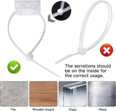 صبعات الرمز البري الأبيض ، 100 مجموعة 3/4 بوصة مقصورة Zip التعادل مع البراغي ، 8 "Zip Zip Zip sturdy 8" ، إدارة مقاطع الكابلات ، حاملي الأسلاك اللاصقة لحاملي المنظمات الأسلاك in Kuwait