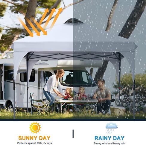 COOSHADE Pop Up Canopy Tent,Easy Setup Instant Sun Protection Beach Shelter,Portable Sports Cool Cabana(Sky Blue) in Kuwait