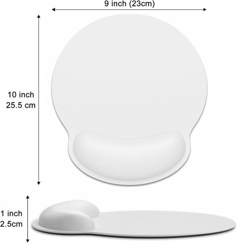 Ergonomic Mouse Pad with Wrist Rest Support, Memory Foam Computer Mouse Pads for Wireless Mouse, Cut Gaming Mouse Mat with Non-Slip Base, Pain Relief Mousepad for Laptop Desk Work Women, Blue in Kuwait