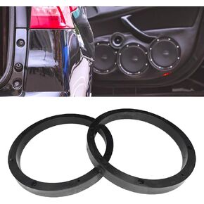 2PCS 6.5 Speaker Spacer, Car Stereo Speaker Adapter 6.5 inch for Enhance Sound Quality, Subwoofer Speaker Gasket Ring Mounting Bracket for Automotive Audio System Compatible with Cars Trucks