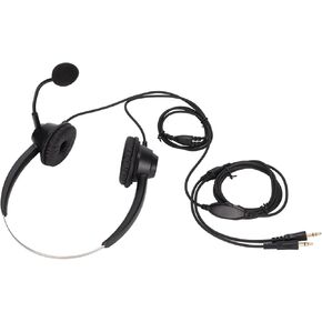 Phone Headset Dual 3.5mm Plug - Noise Reduction Binaural Headphone with Adjustable Volume for PC Business and Customer Service Use
