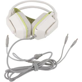 Acouto Wired Gaming Headset with Soft Ear Cushions & Mic for PC, Laptop, and Console Gaming (Pink)