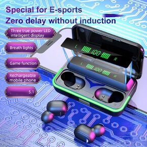 aqxreight Mobile Power Headset with Portable and Enhanced Sound for Gaming and Calls