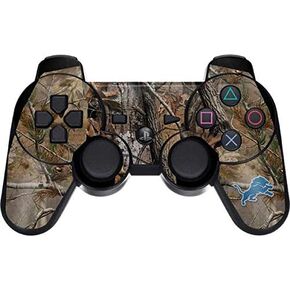 Skinit Decal Gaming Skin Compatible with PS3 Dual Shock Wireless Controller - Officially Licensed NFL Detroit Lions Realtree AP Camo Design