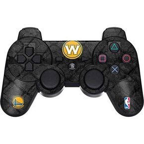 Skinit Decal Gaming Skin for PS3 Dual Shock Wireless Controller - Officially Licensed NBA Golden State Warriors Dark Rust Design