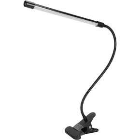 Adjustable Clip Reading Light, 900 LX Brightness, USB Powered Desk Light, Flexible Folding Multi Angle Rotation, Warm Cold Light, Aluminum Alloy Shell,Black