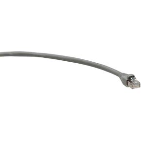 Leviton 5S460-03S Gigamax Cat 5e سلك التصحيح المحمي ، 3 أقدام ، رمادي