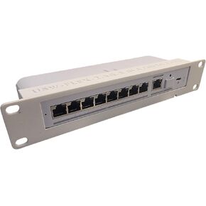 Blazin3D 10-inch Network Rack Mount for Ubiquiti Flex 2.5G Switch, Open Design, Front Cable Management (White)