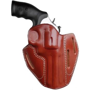 OWB Holster for Smith & Wesson ، Colt King Cobra ، Colt Python ، Ruger GP100 | يناسب 6 جولة ، 4-4.20 و 4.25 بوصة براميل | الحافظة المبهرة