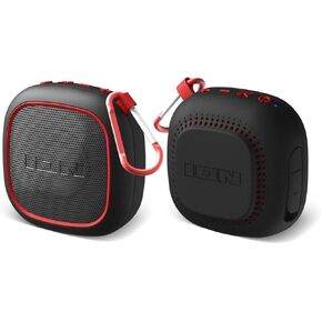 ION Audio Magnet Rocker 2-Pack - High-Power Bluetooth Speakers with Built-in Magnetic Mount (Renewed)