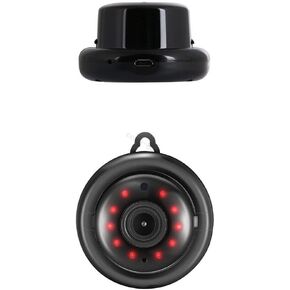 Mini WIFI Wireless IR CCTV Camera 1080P HD Built-in Microphone and Speaker, Suitable Compatible with Monitoring Babies, Elderly, Pets, Babysitters and Staff with High Resolution 1080P Video Resolution