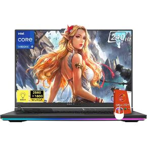 ASUS ROG Strix G18 Gaming Laptop, Intel i9-14900HX (24-core, Up to 5.8 GHz), GeForce RTX 4060, ROG Nebula 18" 2.5K 500-Nits 240Hz Display, 64GB DDR5, 4TB SSD, Win11 Pro & Office Pro 2024 Lifetime