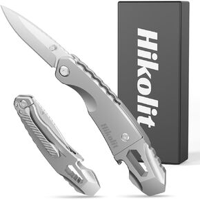 EDC Pry Bar 4-in-1 with Multitool Knife, Bottle Opener, Hex Wrench, Versatile Crowbar, Pocket Multi tool for Outdoor, Camping, Survival, Hiking, Gift for Dad, Husband, Boyfriend