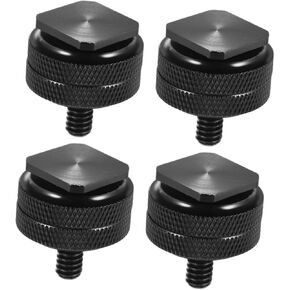 4Pcs Hot Shoe Mount Adapter with Screw for DSLR Cameras Tripod Adapter for Flash Holders Easy Installation Reliable Camera Rig Supply in Saudi Arabia