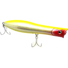 Tsunami TSTP6F-223 Talkin Pencil Popper 6" Floating Striper Lure Yellow Red Head