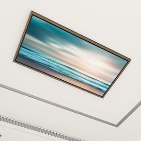 6 Pack Fluorescent Light Covers for Ceiling Lights Gorgeous Sunset Beach Lake Michigan Decorative Magnetic Fluorescent Light Filters for Classroom Office Home 4x2 ft