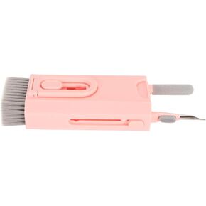 Electronic Cleaner Kit, Multifunctional ABS Practical 8 in 1 Widely Used Laptop Cleaner for Earbuds for Cell Phones (Pink)
