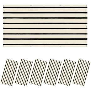 6 Pcs Fluorescent Light Covers for Ceiling Lights Monochrome Dashed Textured Variegated Striped Decorative Magnets Light Filters for Office Home Classroom Must Haves 4’ x 2’