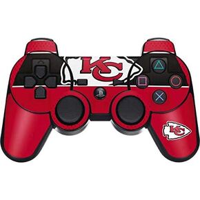 Skinit Decal Gaming Skin Compatible with PS3 Dual Shock Wireless Controller - Officially Licensed NFL Kansas City Chiefs Zone Block Design