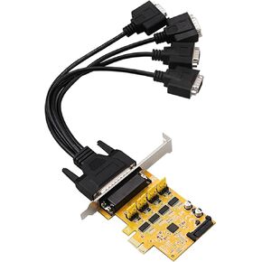 Pcie to 2 Or 4 DC9 Port RS232 Industrial Control Computer Expansion Card Computer Adapter PCI-E Card