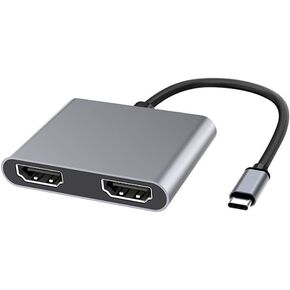 JMT USB 3.0 محطة الإرساء USB-C إلى HD 3.0 HUB HUB HDMI متوافقة مع الكمبيوتر المحمول MacBook PC (4 في 1)