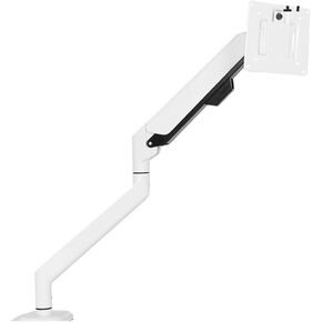 24/27/32 inch Computer Monitor Aluminum Alloy Bracket 孔距 Silver Hanger Lifting Telescopic Folding Mechanical arm(White)
