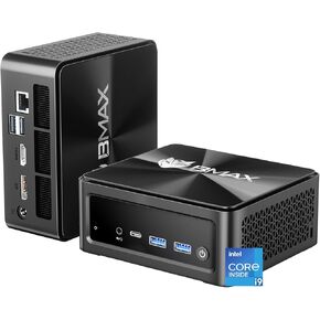 Bmax Mini PC B9 Power Intel Core i9-12900HK(up to 5.0GHz,14C/20T) 32GB LPDDR5/1TB NVMe SSD Mini Desktop Computer WiFi6 BT5.2 Mini Computer DP/Type-C/HDMI Triple-Display 4K/60Hz