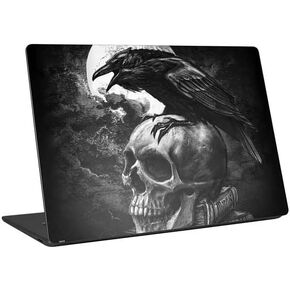 Skinit Laptop Decal Skin Compatible with Universal Laptop 17in (13.8 x 10in) - Alchemy Carta Alchemy - Poe's Raven Design