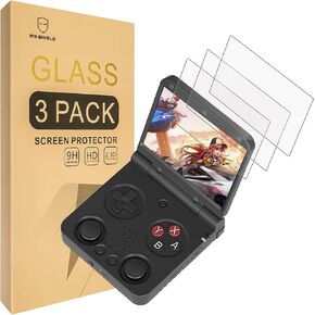 Mr.Shield Screen Protector compatible with Miyoo Flip/Flip V2 [Tempered Glass] [3-PACK] [Japan Glass with 9H Hardness]