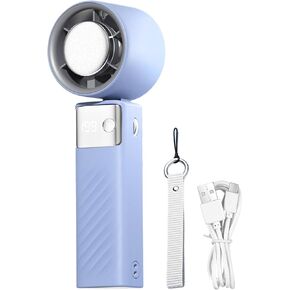 Small Handheld Fan - Personal Cooling Portable Fan Handheld,Battery Operated Bladeless Air Cooler with 199 Speeds, Digital Display Cool Gadgets for Travel Outdoor
