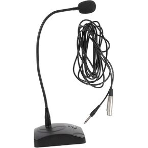 Milisten Wired Conference Microphone with Gooseneck High Sensitivity Capacitive Tabletop Mic for Audio Meetings and Online Calls Compatible with Various Audio Devices