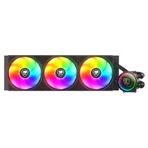 COUGAR Poseidon Elite 360 ARGB High Performance Liquid Cooler|12.1cm Radiator|3x120mm ARGB Fans|Black (3MPSD360.0001)