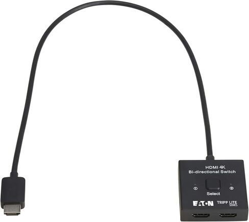 Tripp Lite Series 8K DisplayPort Switch, 2x1 Bi-Directional DisplayPort Splitter, 2 in 1 Out, Push Button Switch, No Software Needed, HDR, HDCP Passthrough, 1-Year Warranty (B119-002-BDS-DP) in Saudi Arabia