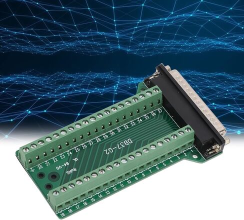 Asixxsix DB37 Male Serial Adapter, 300V AC 37 Pin Port Terminal Male Adapter Professional PCB Board Screw Ada pter, Insulated Anti Interference (DB37-G2) in Saudi Arabia