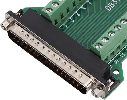 Asixxsix DB37 Male Serial Adapter, 300V AC 37 Pin Port Terminal Male Adapter Professional PCB Board Screw Ada pter, Insulated Anti Interference (DB37-G2) in Kuwait