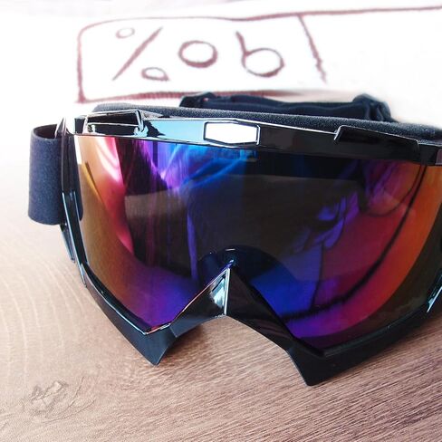 Dirt Bike Goggles 2Packs Motorcycle ATV Goggles UV Protection Motocross Goggles Off Road Riding Helmet Goggles MX Goggles for Men Women Youth Kids in Saudi Arabia